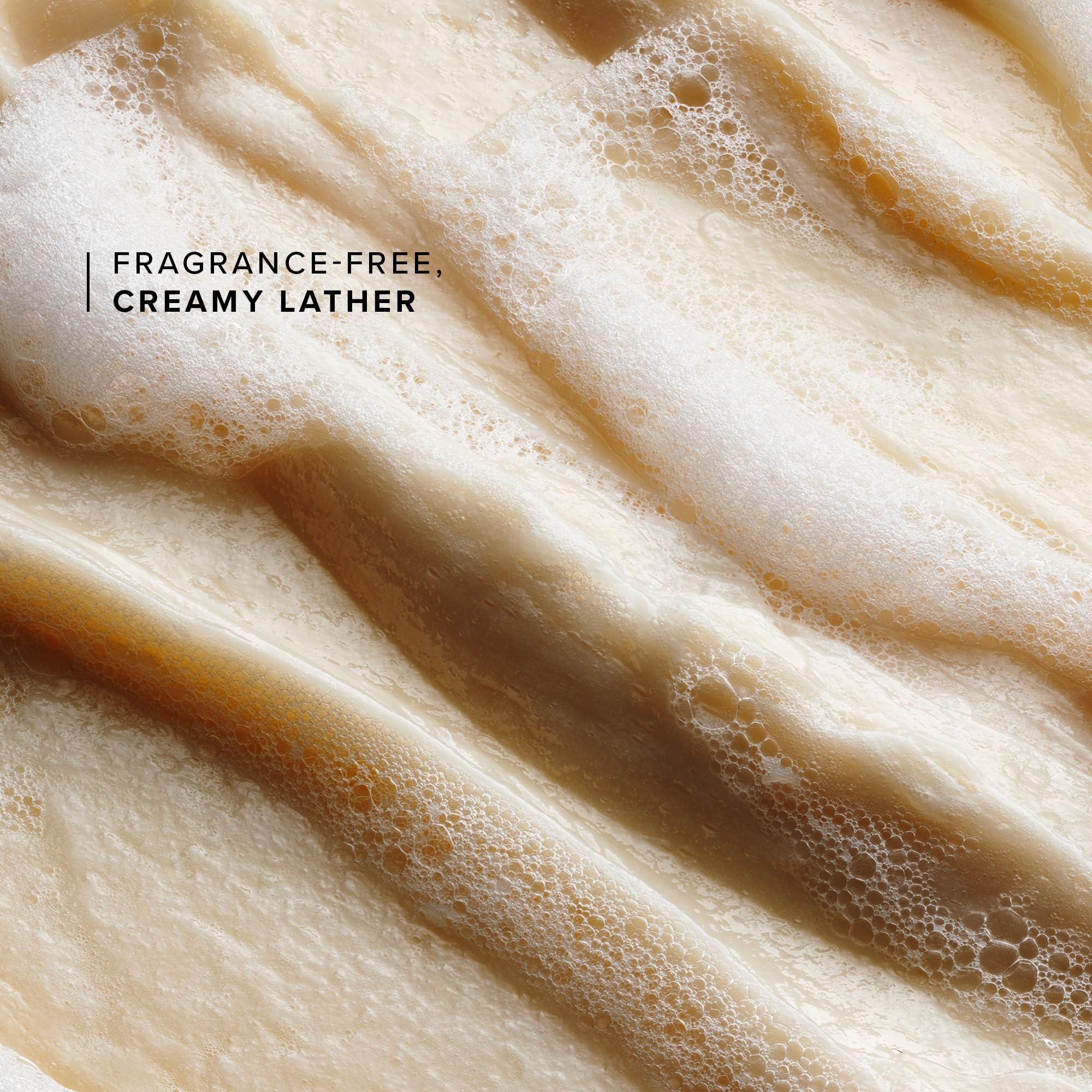 Farmacy Gentle Creamy Face Cleanser foam-lather illustrates gentle cleansing and makeup removal.