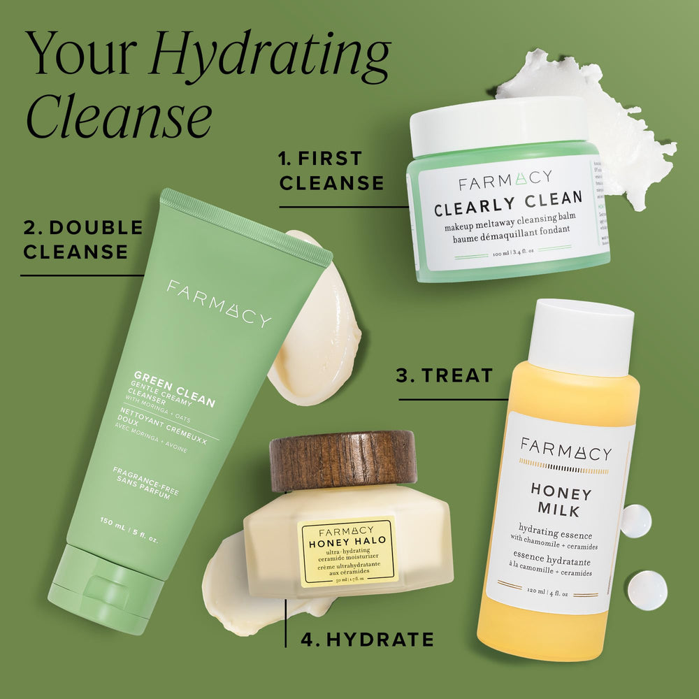 Farmacy Gentle Creamy Face Cleanser packaging – farm-to-face philosophy and conscious beauty.