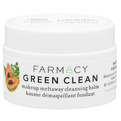 Farmacy Green Clean balm jar for quick makeup removal and soothing cleanse.
