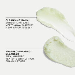 Texture close-up of Farmacy cleansing balm for smooth, comfortable skin