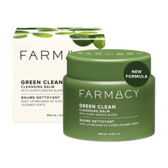Farmacy Green Clean jar-front image shows the cleanser in a sleek tub for effortless makeup removal.