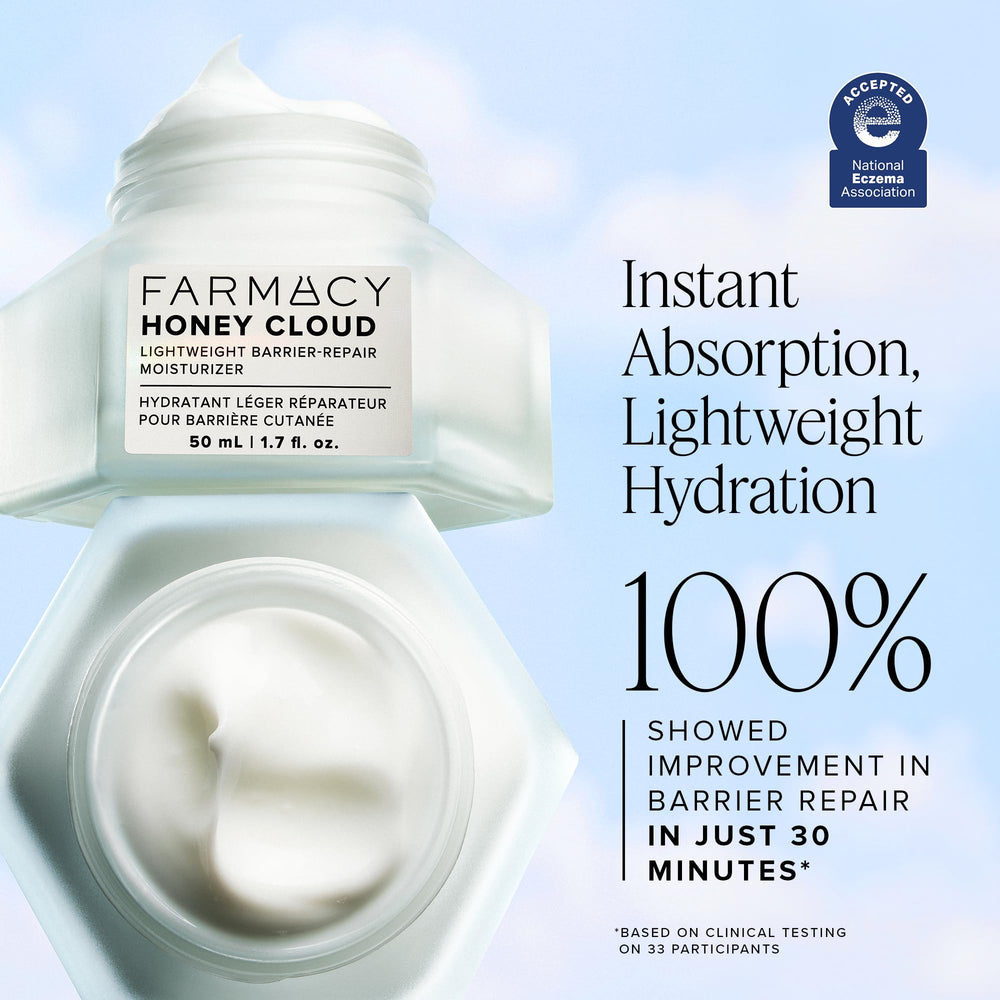 Farmacy Hawaiian White Honey ingredient visual signals breathable hydration.