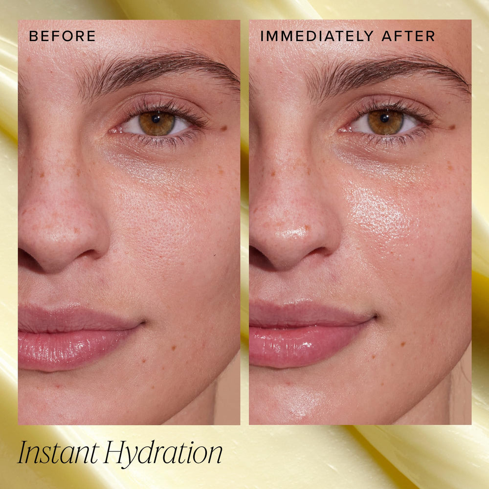 Farmacy Honey Halo being applied during a morning skincare routine.