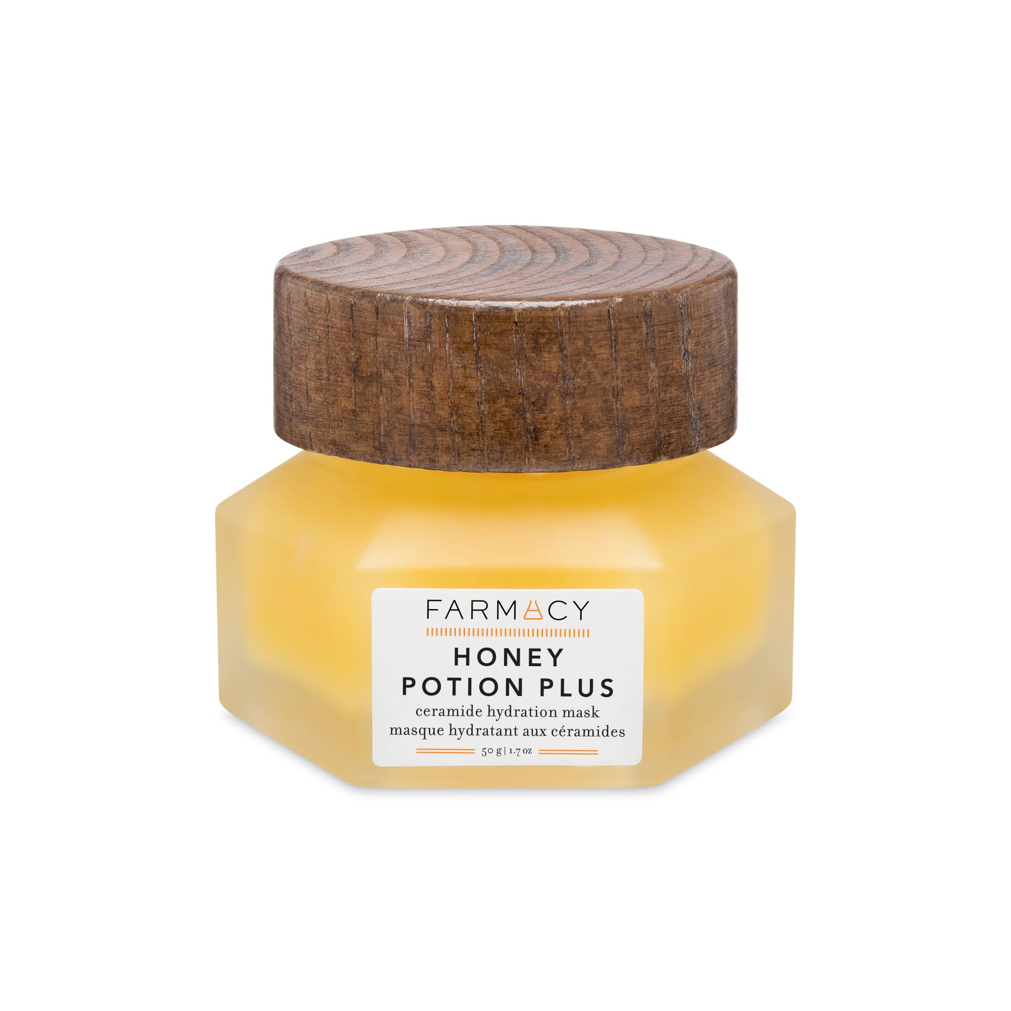 Farmacy Honey Potion mask jar close-up reveals rich hydration for dewy skin