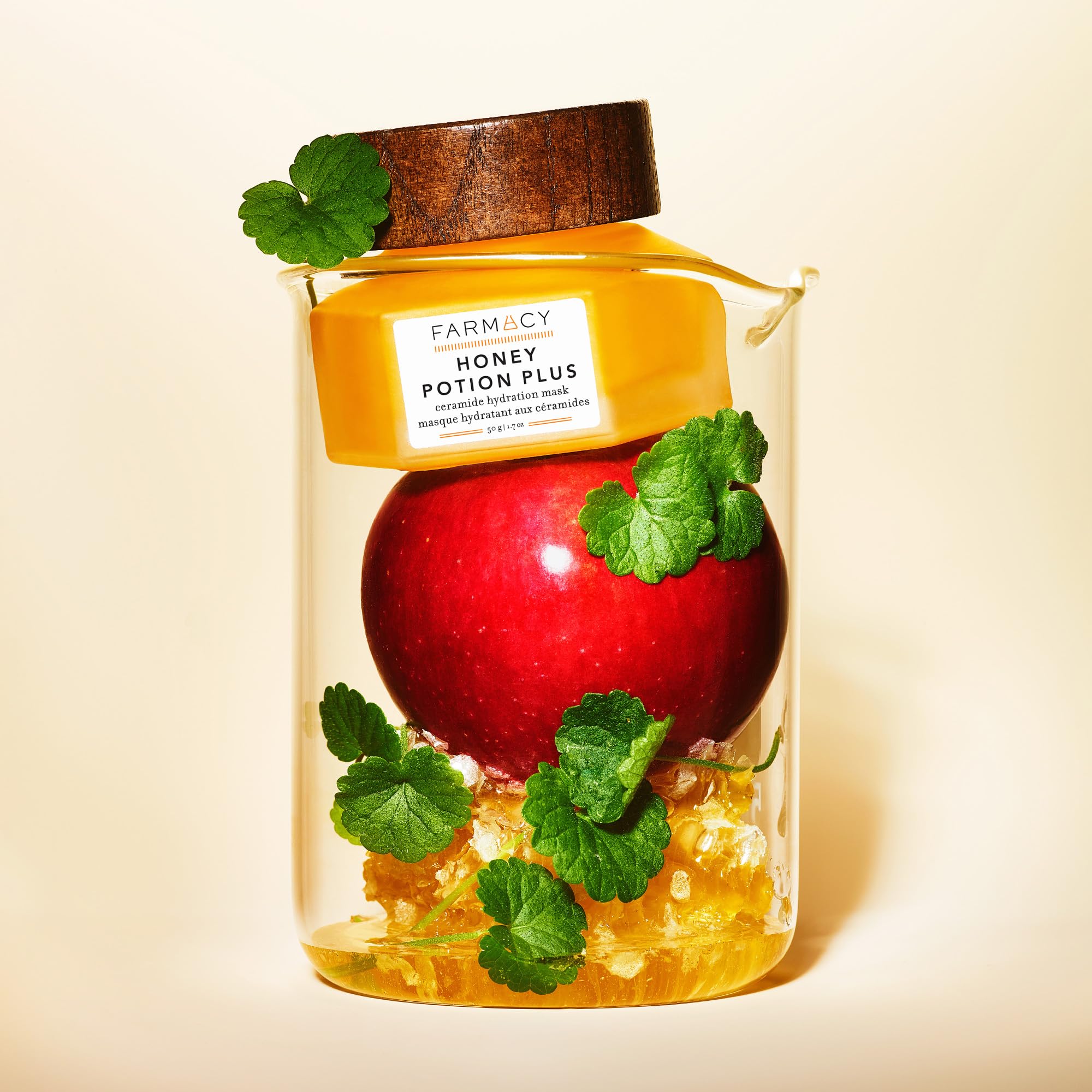 Farmacy Honey Potion packaging unboxing signals premium, farm-sourced skincare