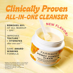 Farmacy honey vanilla scent close-up highlights fragrance for a refreshing cleanse