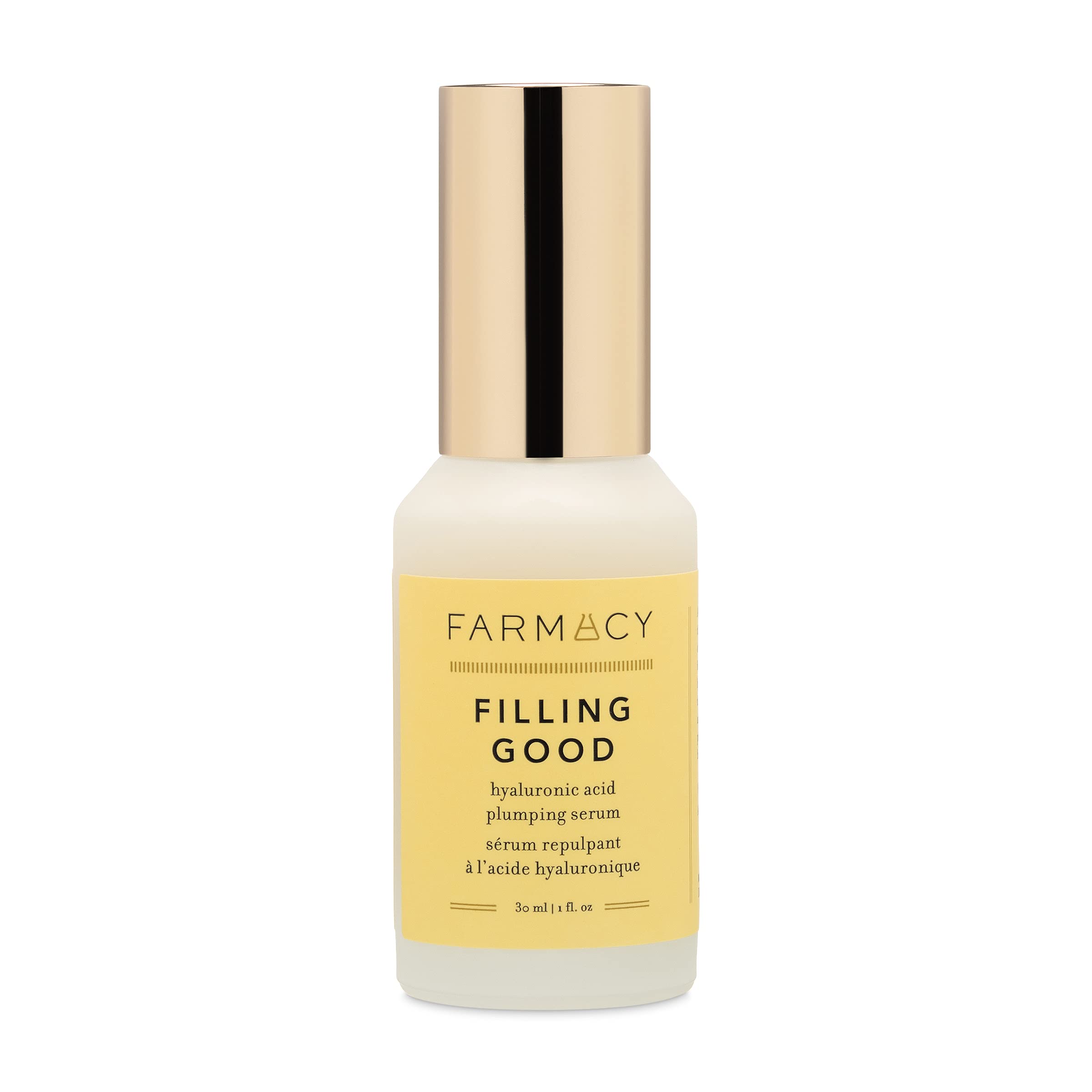 Farmacy Hyaluronic Acid Serum bottle close-up highlighting hydration benefits
