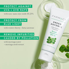 Farmacy Mineral Face Sunscreen spread-on-skin demonstrates a sheer, quick-absorbing finish.