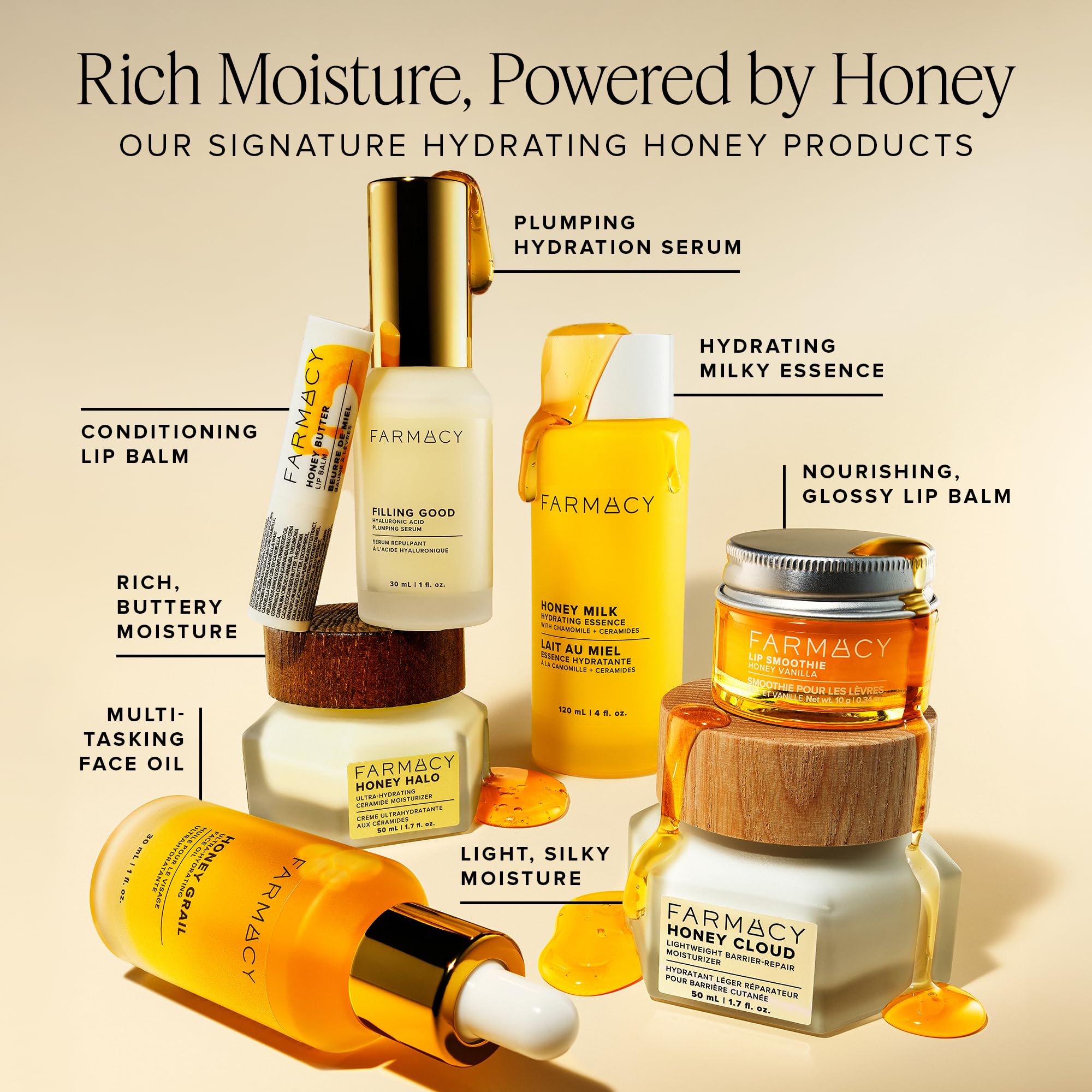 Farmacy Morning skincare flatlay featuring Honey Cloud Moisturizer for daily use.