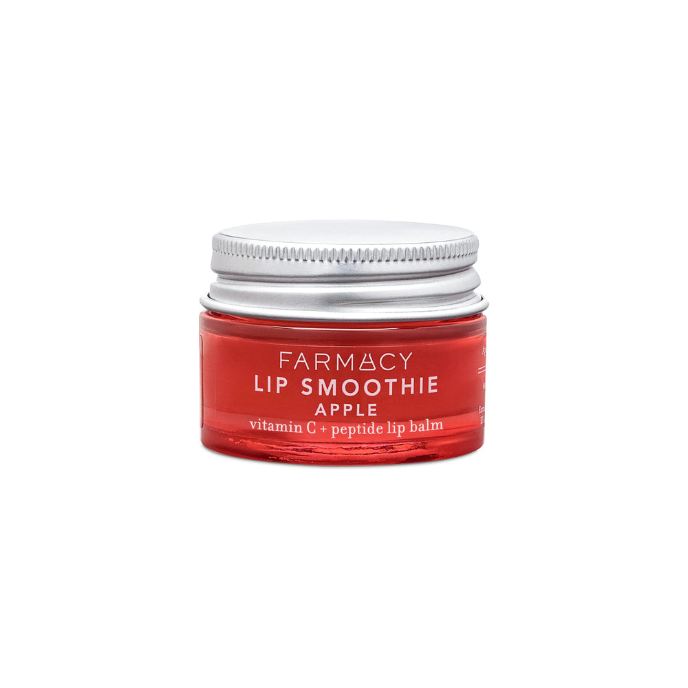 Farmacy Peptide Lip Smoothie apple-packaging shows premium lip care for daily hydration and gloss.