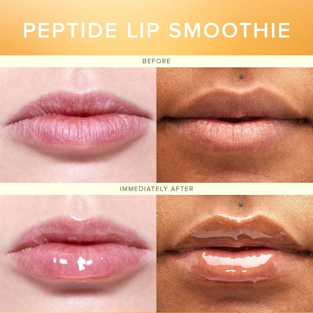 Farmacy Peptide Lip Smoothie applying wand demonstrates smooth, even coverage
