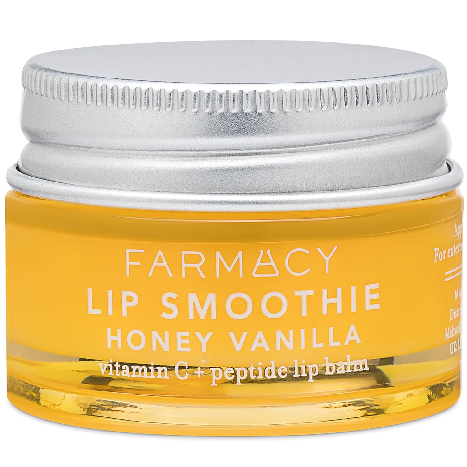 Farmacy Peptide Lip Smoothie tube close-up highlighting hydrating formula for plump lips