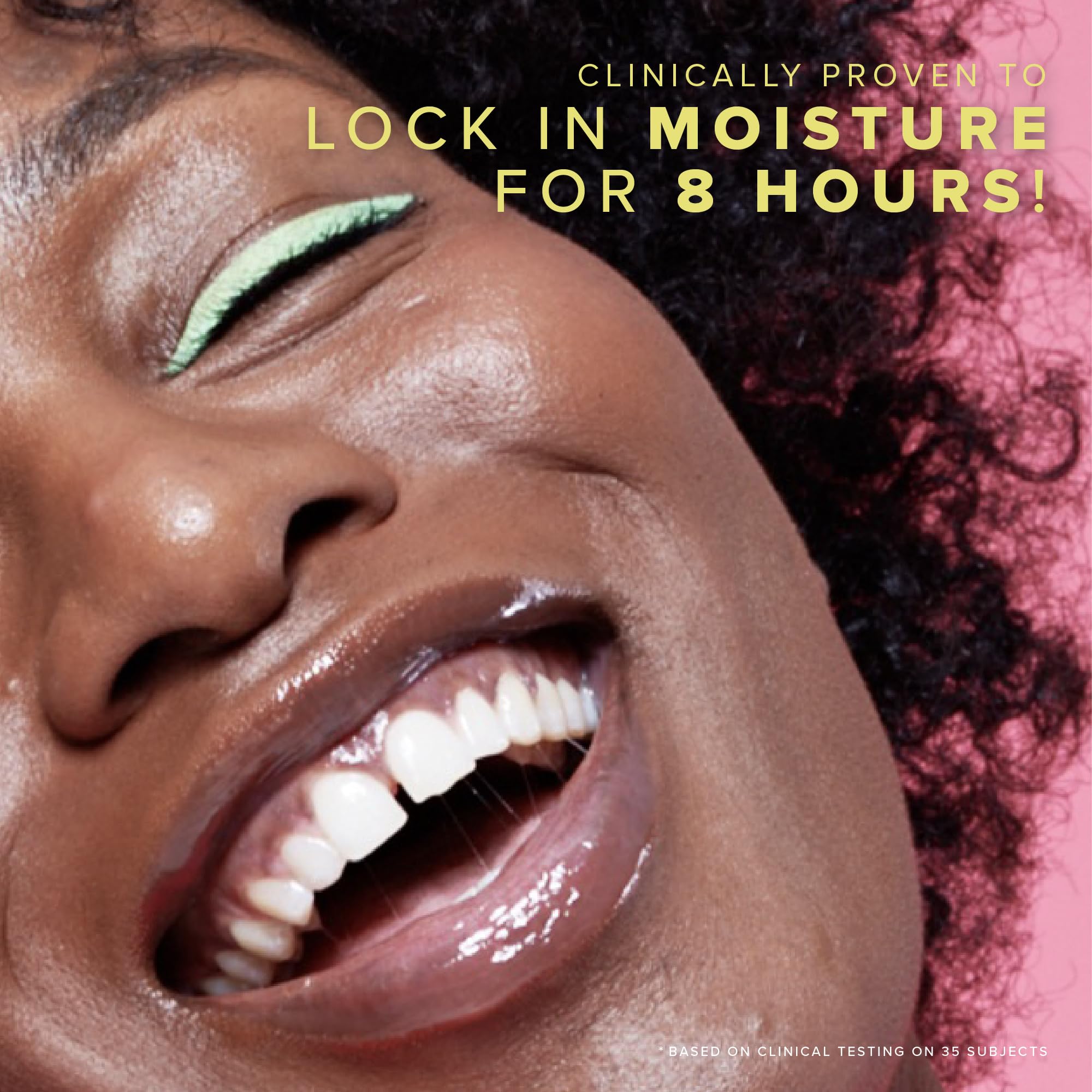 Lips prepared with Farmacy balm under and over makeup application