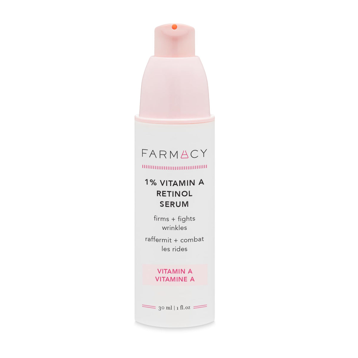 Farmacy retinol serum bottle with encapsulated retinol and ceramide for moisture protection