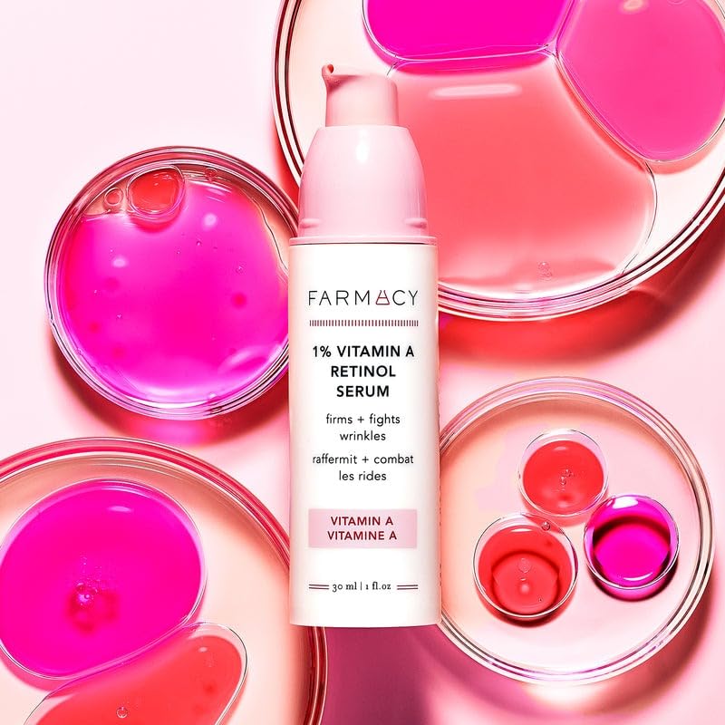 Farmacy retinol serum close-up highlighting hydrating texture for barrier support