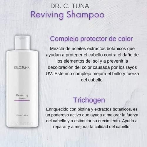 FARMASi Dr. C. Tuna Reviving Shampoo foamy lather ready for daily cleansing and lift