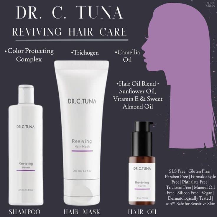 FARMASi Dr. C. Tuna Reviving Shampoo hair volume boost on strands after wash