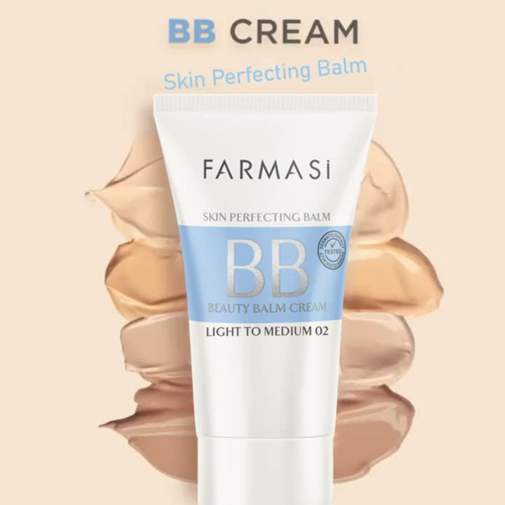 Farmasi Make Up BB Cream pump dispenser highlights convenient application and portable hydration.
