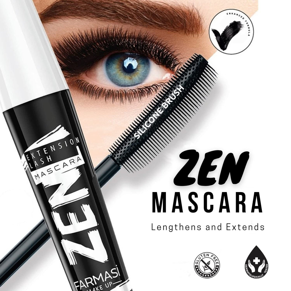 FARMASi Zen lashes closeup shows smooth, flake-free finish.