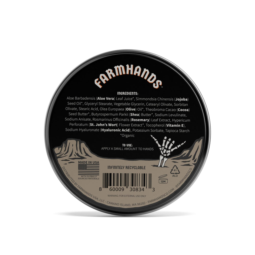 Farmhands non-greasy texture application demonstrates fast absorption and easy hand care.