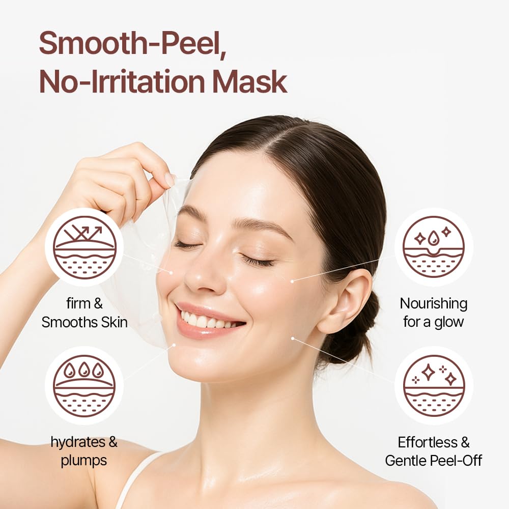Farmstay mask milky cream texture ready for even application