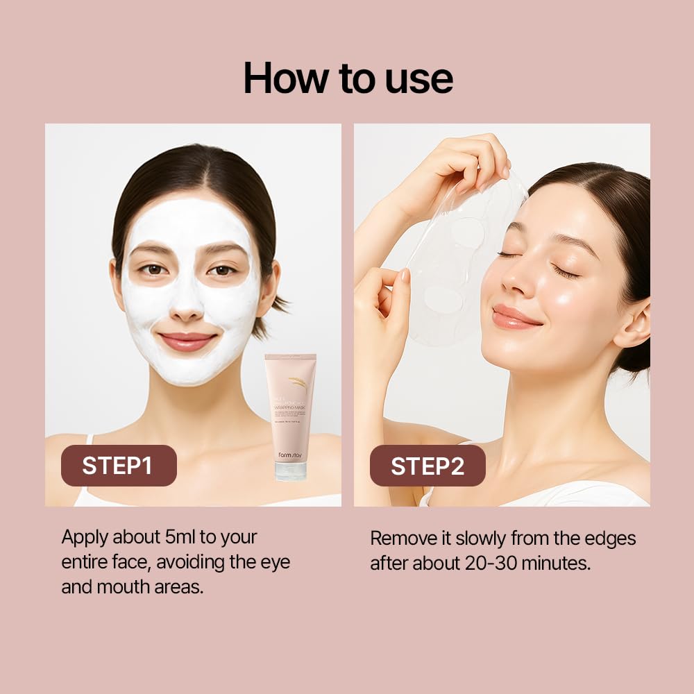 Farmstay mask peel-off in one piece for easy removal
