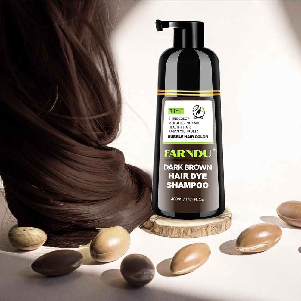 Farndu ammonia-free parabens-free claim highlights cleaner, less irritating color experience.