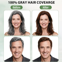 Farndu Hair Dye Shampoo deposits color to create natural brown tones.