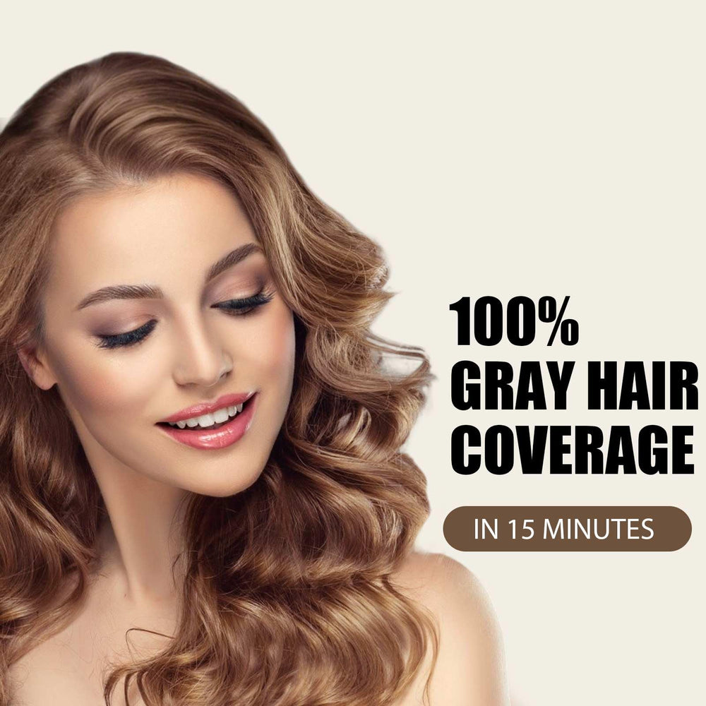Farndu light brown hair dye shampoo with rich lather for even coverage.