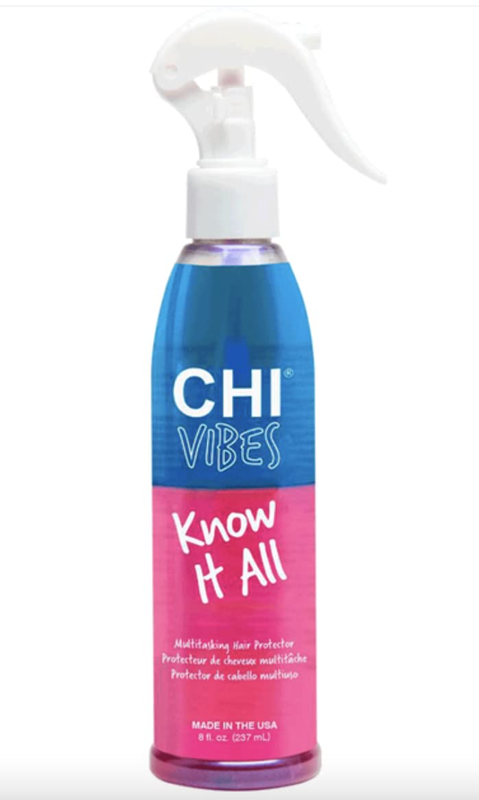 Farouk Vibes Multi Hair Perfector Spray bottle; heat protection and frizz control during styling