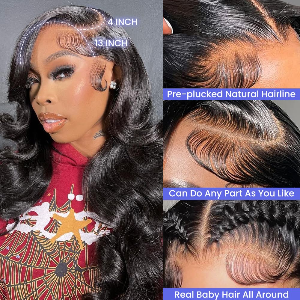 FASCARA 13x4 HD Swiss lace front close-up demonstrates seamless skin blend