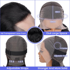FASCARA virgin human hair close-up reveals smooth texture with bleached knots