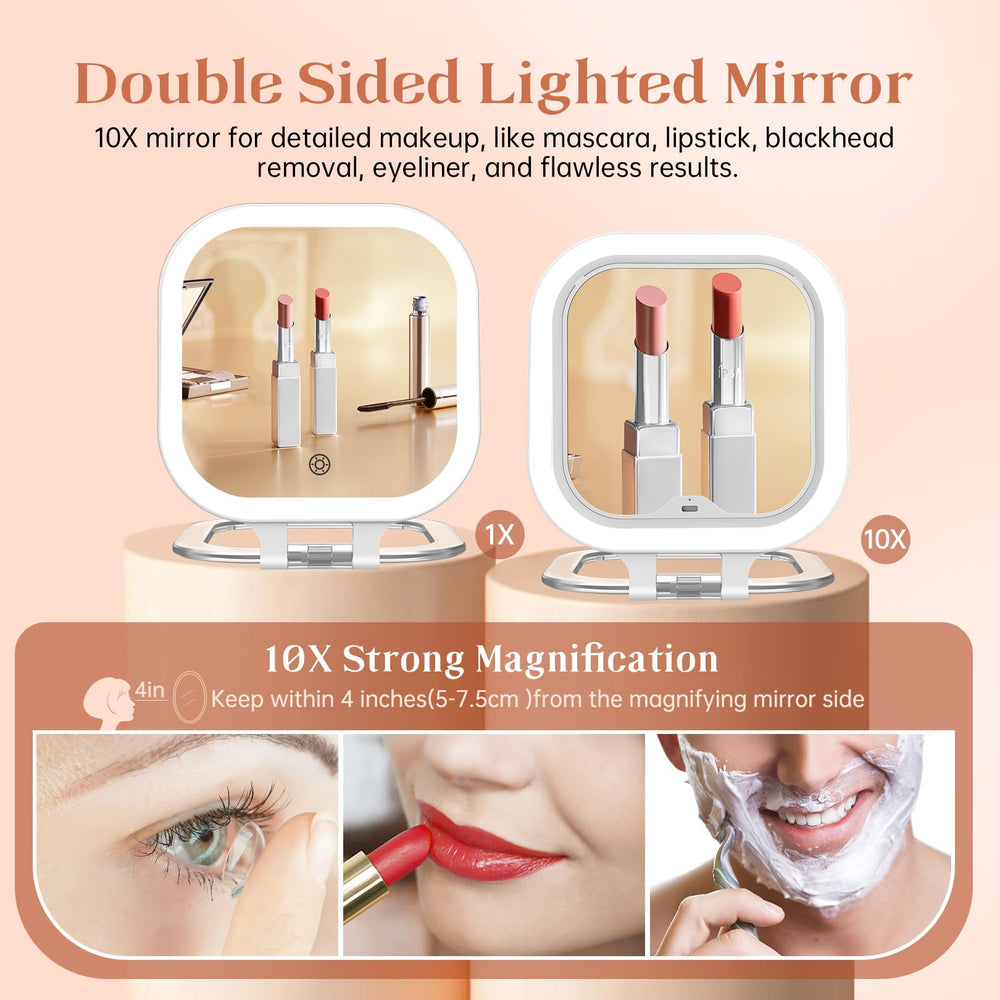 FASCINATE 1X/10X magnification double-sided for makeup and details