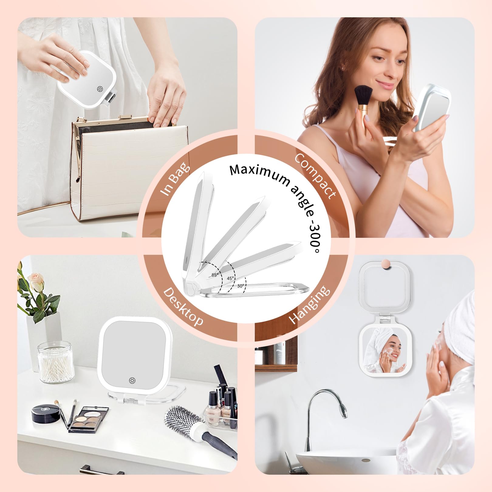 FASCINATE 300-degree rotation bracket enables flexible positioning