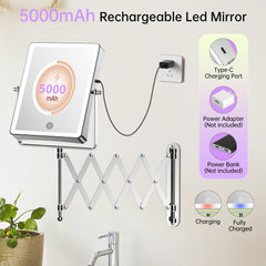 FASCINATE 30x magnifying mirror close-up for precise eyeliner and brow shaping
