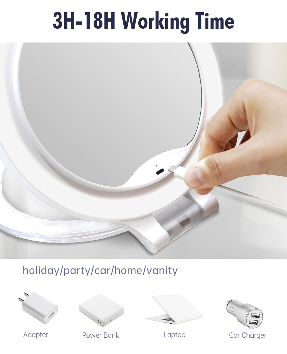 FASCINATE adjustable stand supports desk or wall mounting.