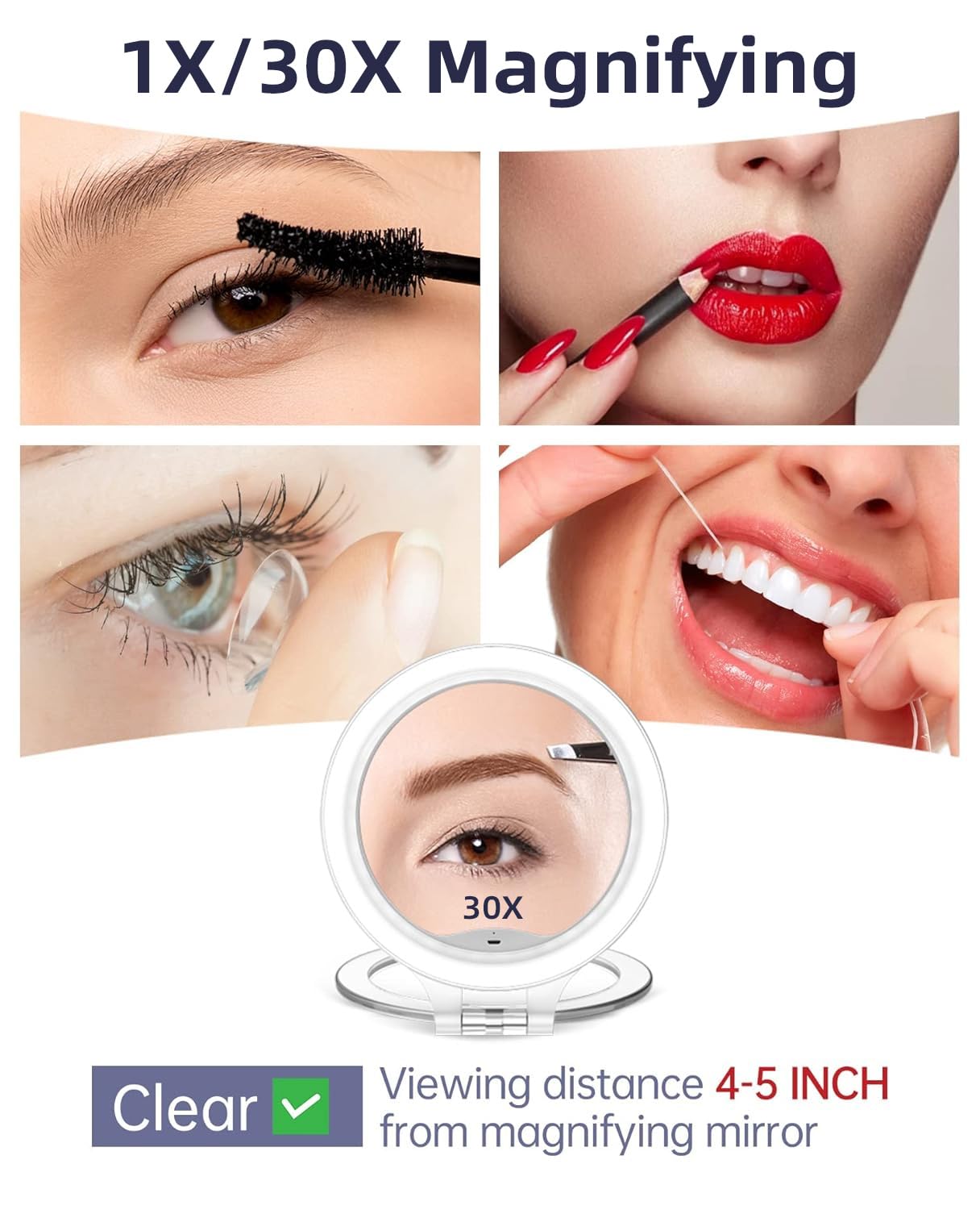 FASCINATE adjustable brightness for comfortable, precise viewing.