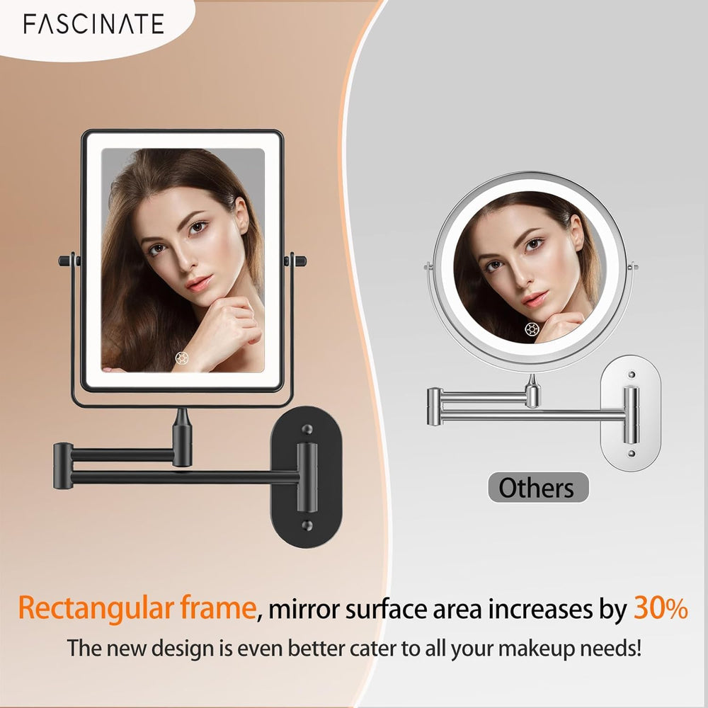 FASCINATE dimmable lighting adapts to environment during makeup.