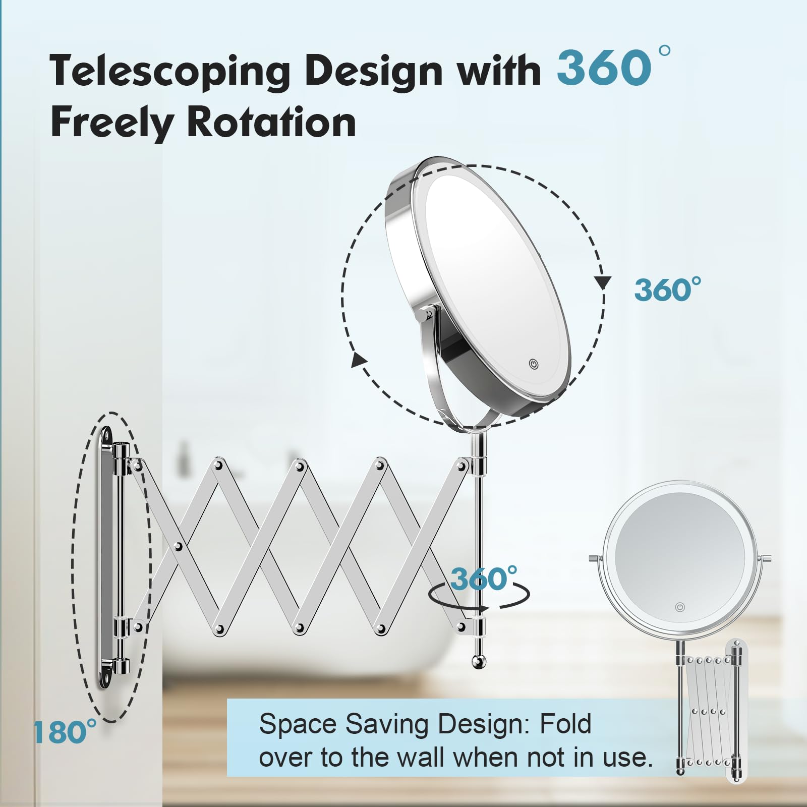 FASCINATE rechargeable battery enables cordless use away from outlets