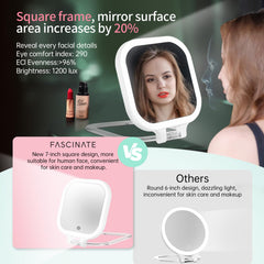FASCINATE travel mirror closed with compact design for storage