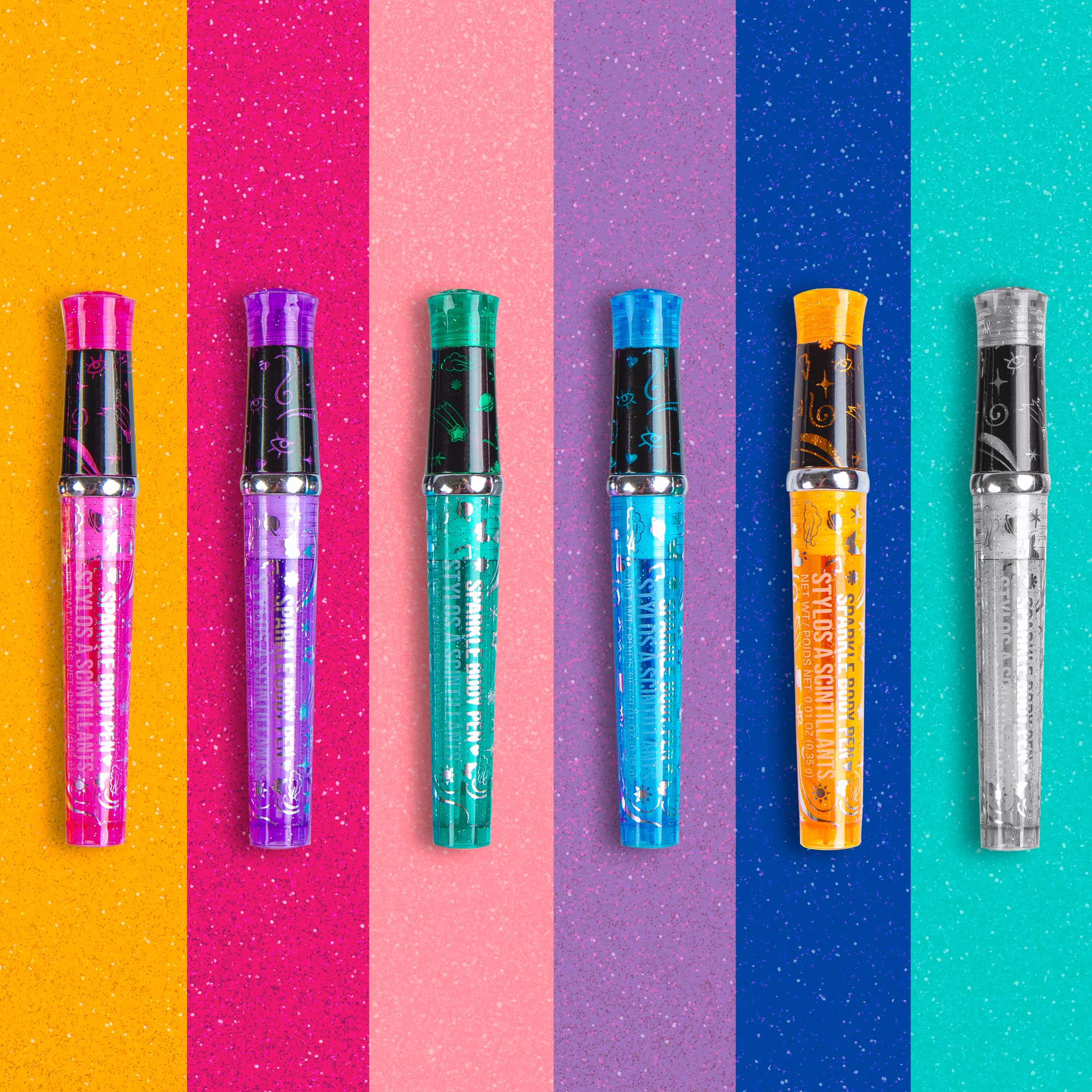 Fashion Angels Sparkle Tats marker orange high visibility for party tats