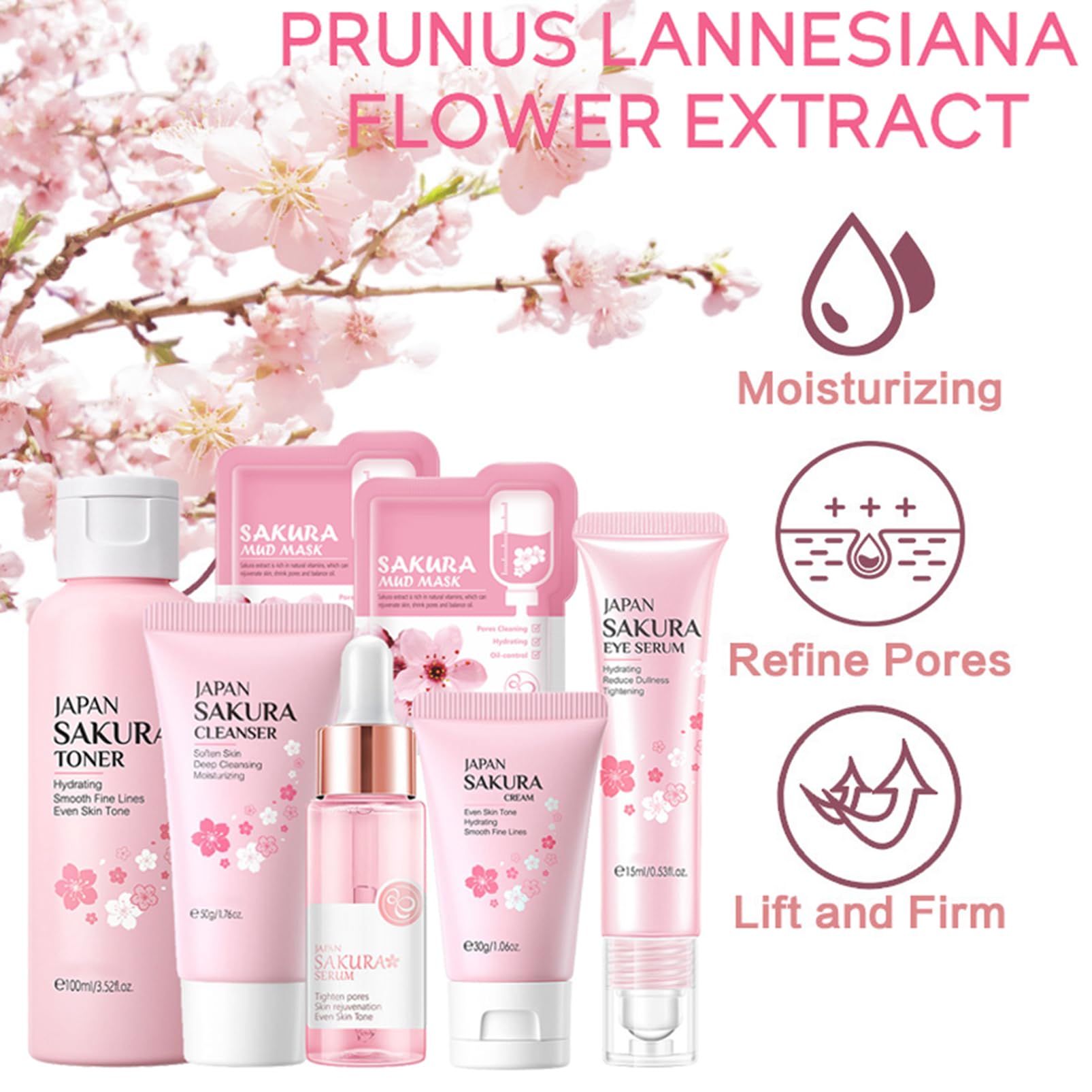 Fashion Base Sakura Face Cream with lightweight texture for quick absorption