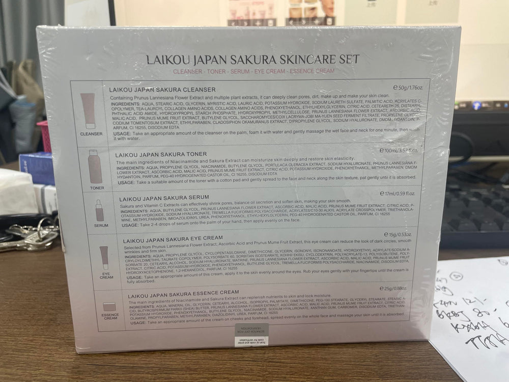 Fashion Base Sakura Routine Kit image representing complete daily skincare routine