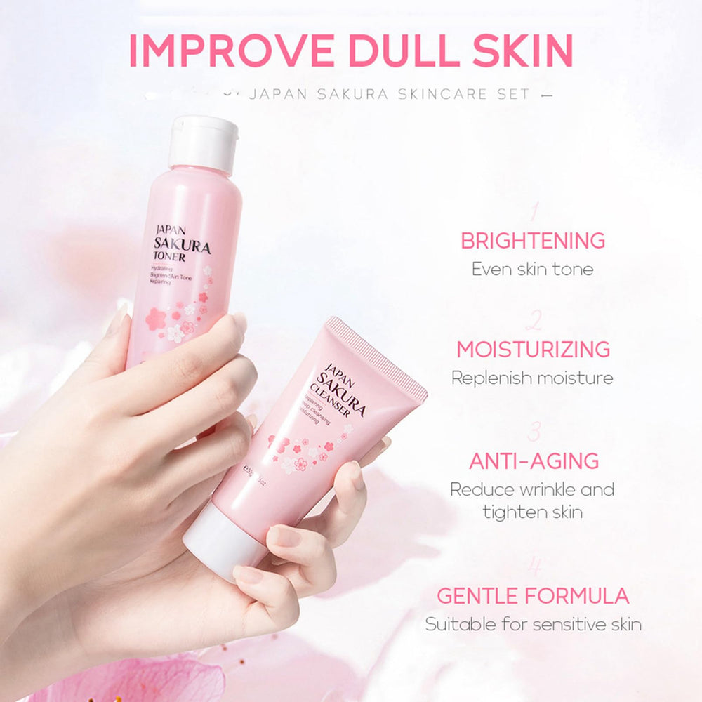 Fashion Base Sakura Toner bottle highlighting hydrating balance for refreshed skin