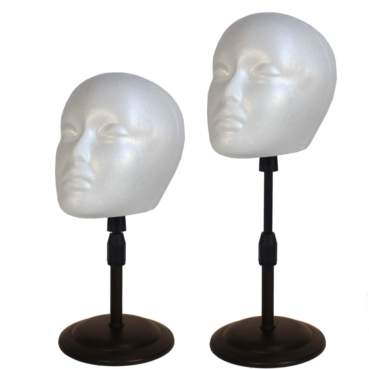 fashion-do 2-pack adjustable wig stand holding a wig for styling