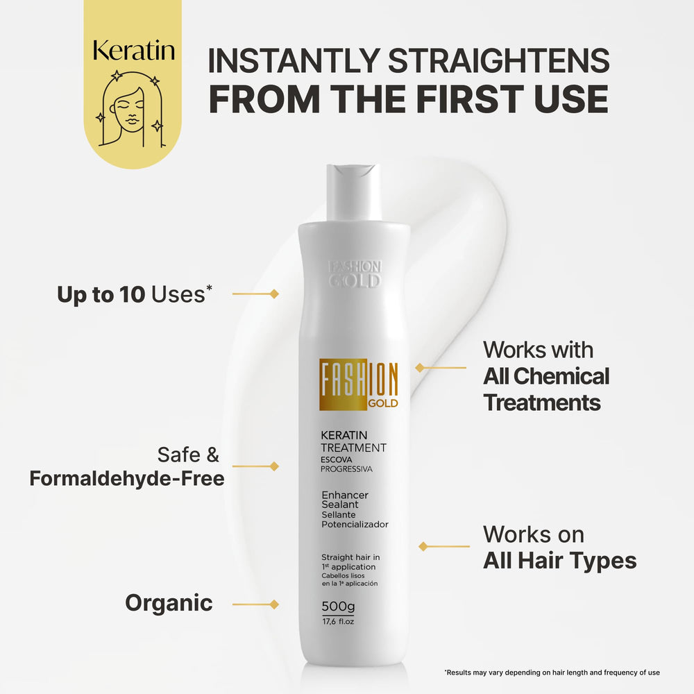 Fashion Gold keratin ingredients quinoa oil close-up highlighting nourishing care