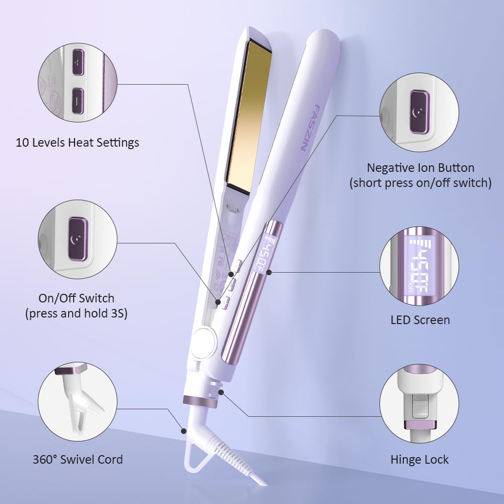 Faszin 2-in-1 straightener and curler creates versatile looks