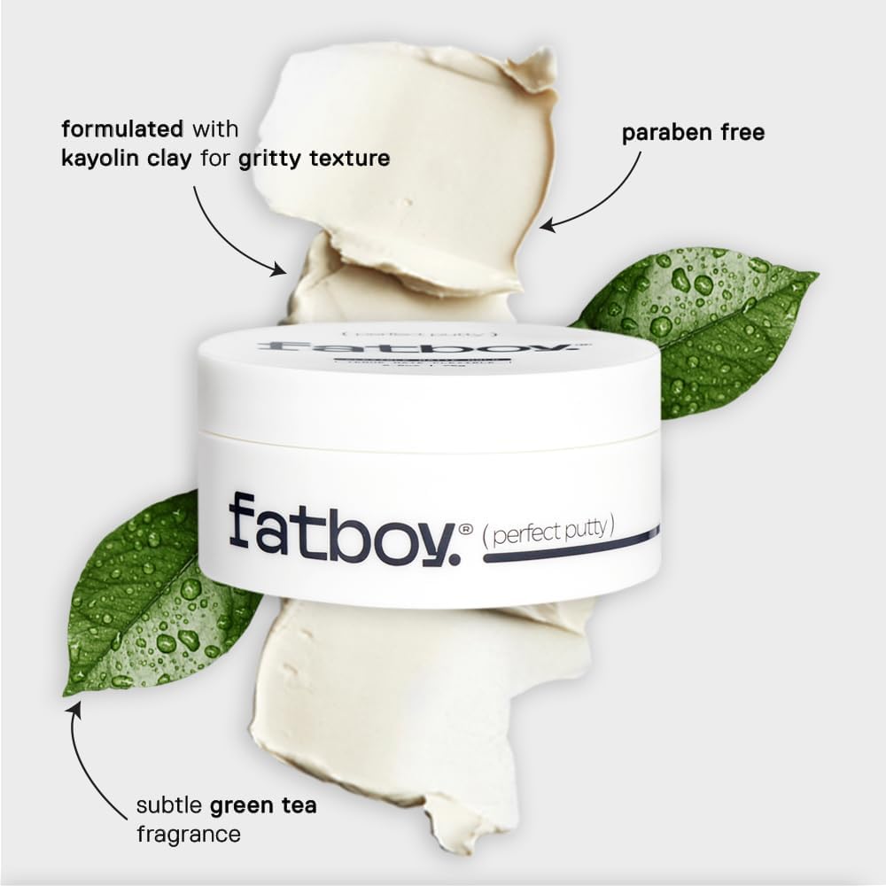 Fatboy Hair flexible hold styling shot shows touchable, non-stiff hold
