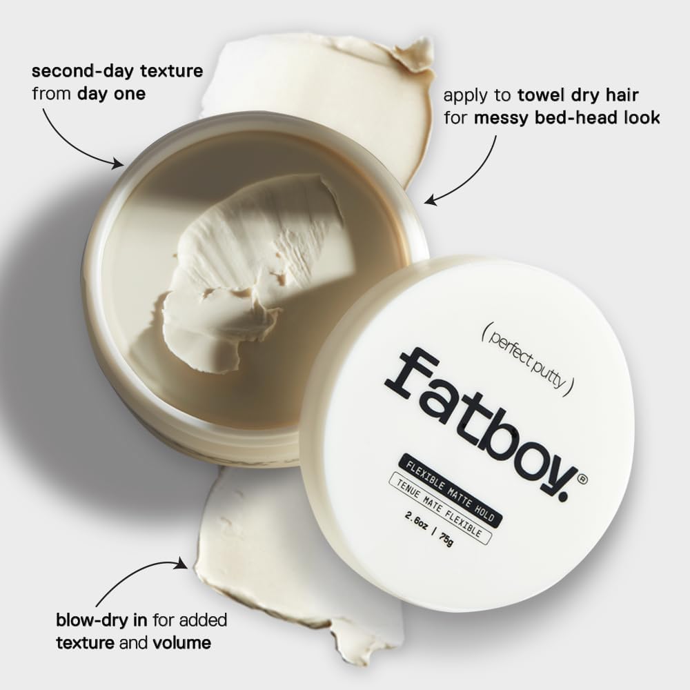 Fatboy Hair paraben-free badge signals clean, gentle formulation