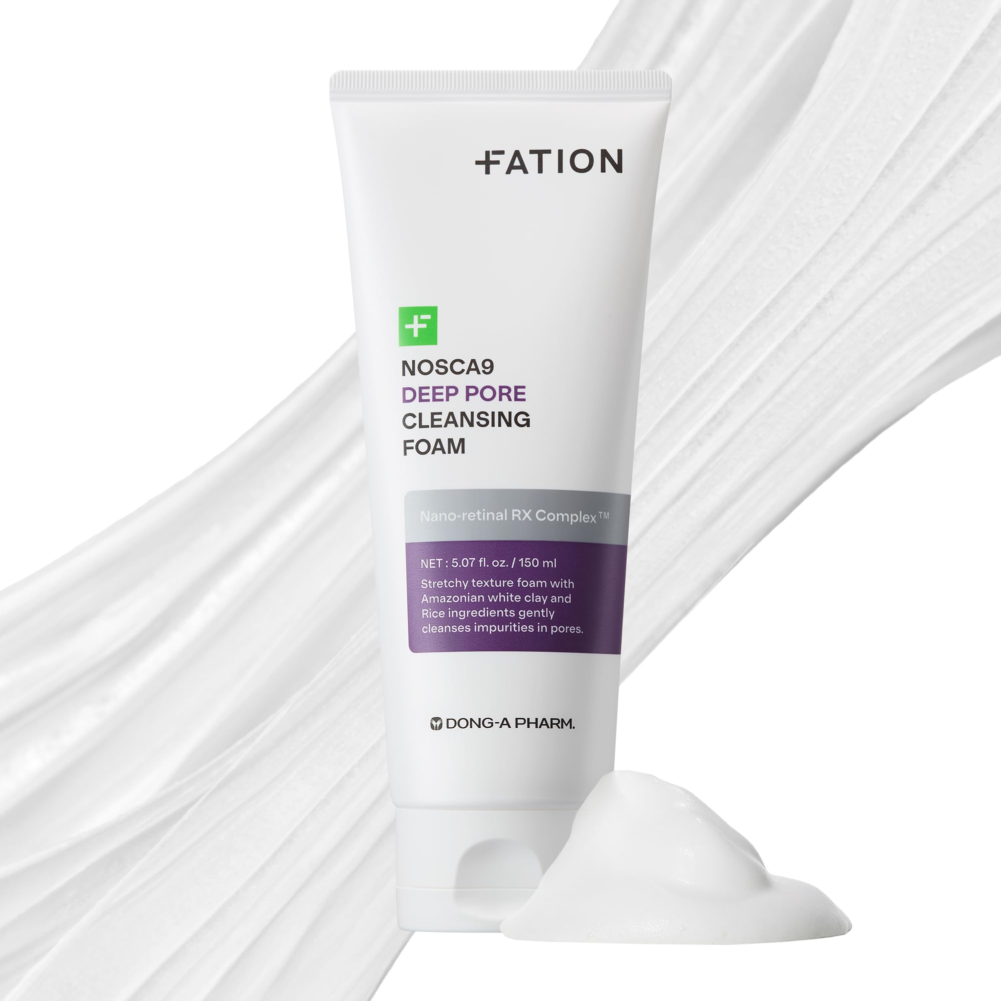 Fation Nosca9 bottle pour shows easy, gentle cleansing during daily wash